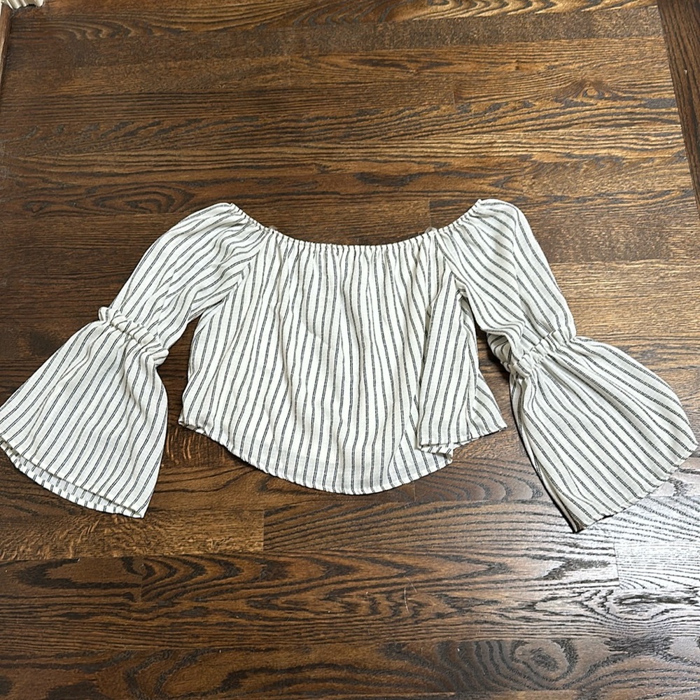 Altar’d State off-the-shoulder striped top